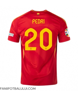 Spania Pedri Gonzalez #20 Tricou Fotbal Replică European 2024 Barbati Acasa